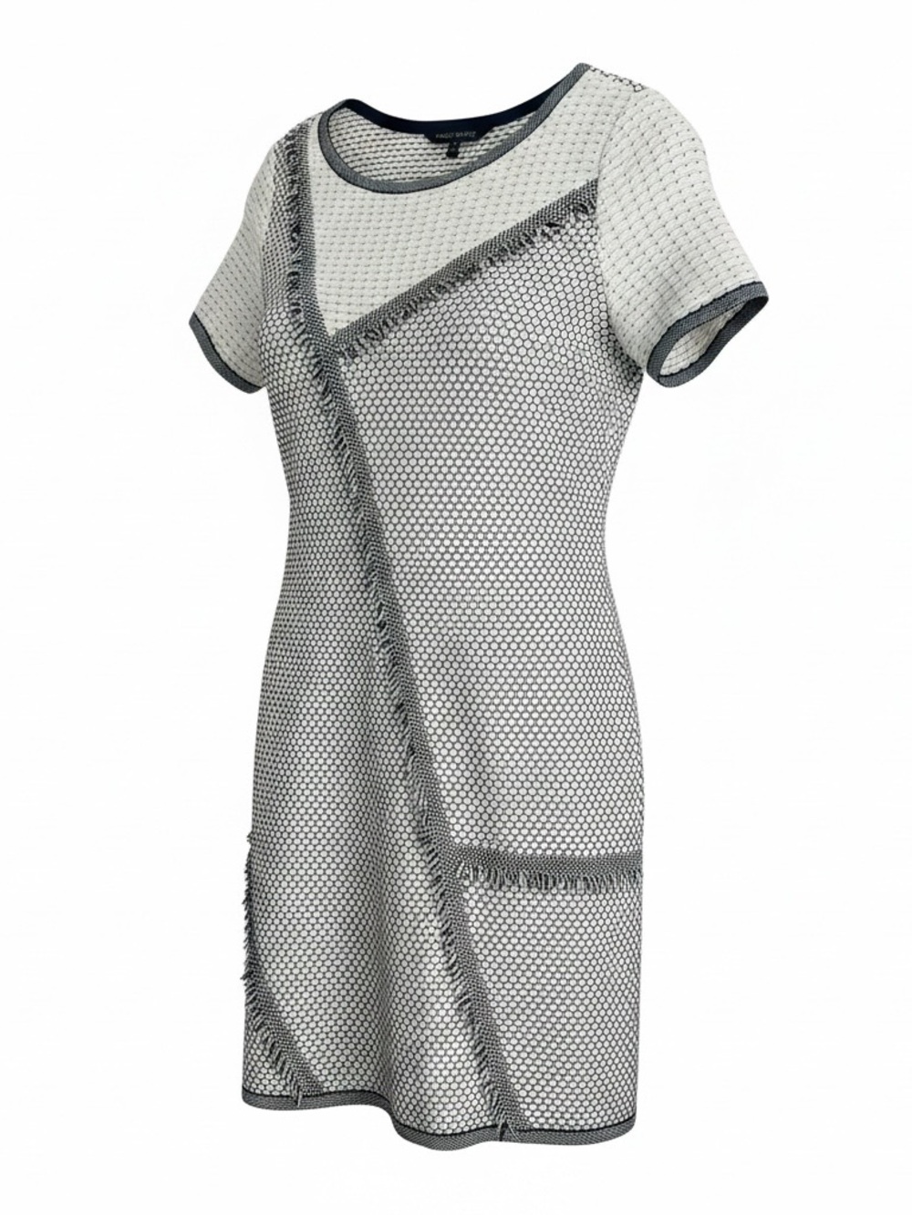 Ming Wang Textured knot fringed dress size 8